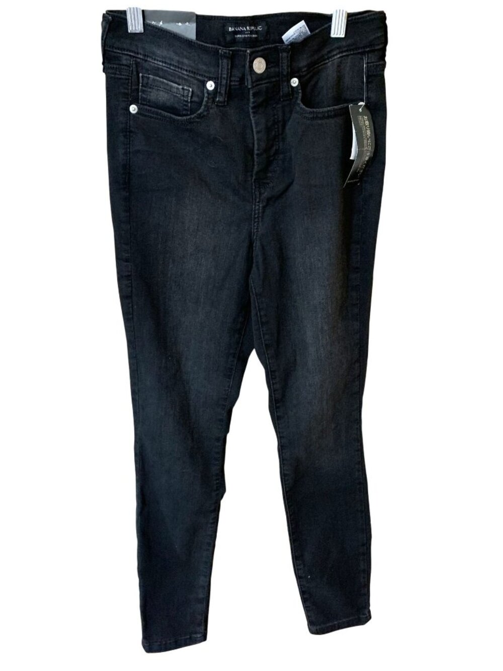 NWT Banana Republic Womens 25 0 Super Stretch Legging Jeans Black Skinny